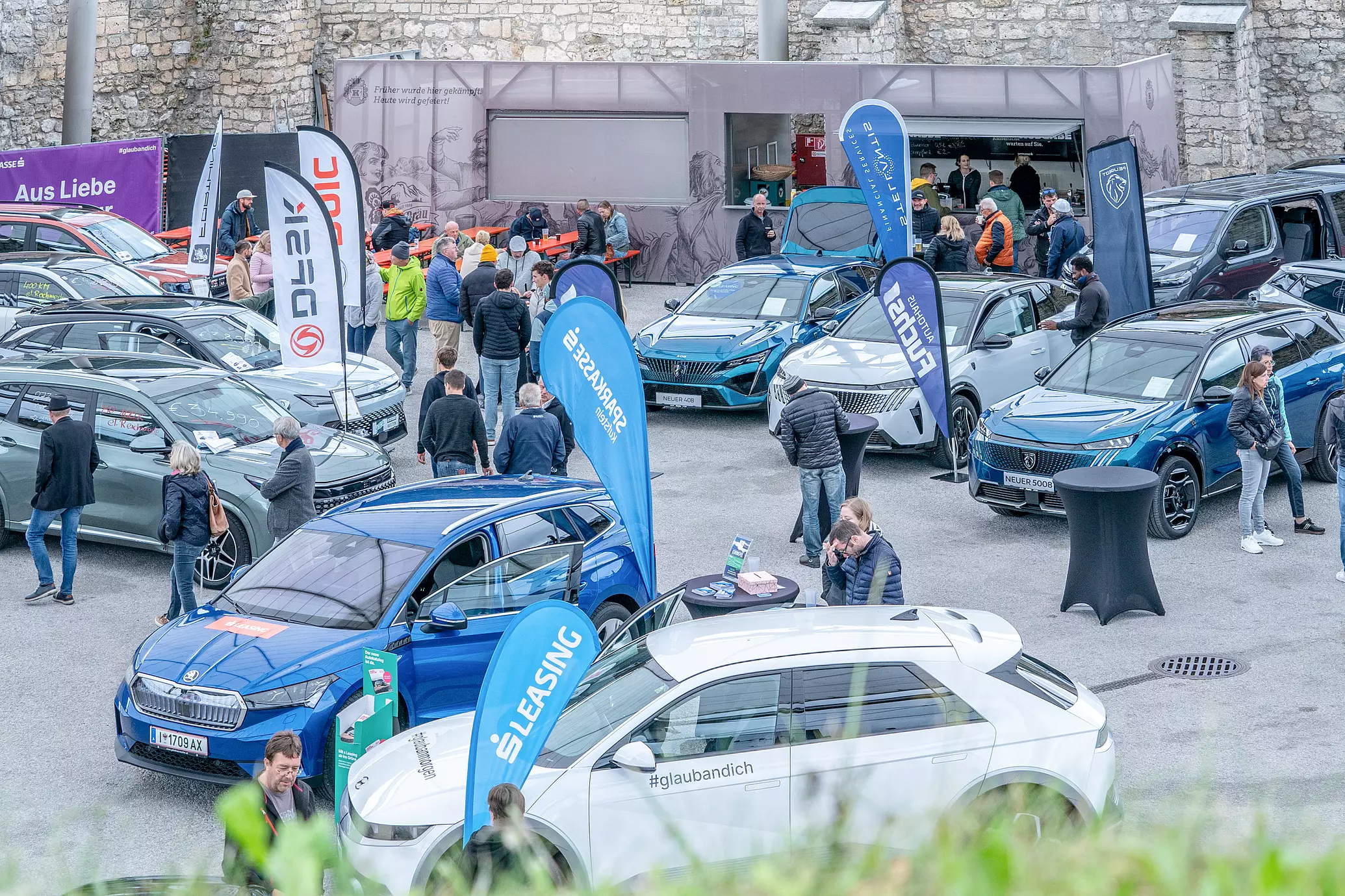 Detailaufnahme von den Autofestspielen in Kufstein.